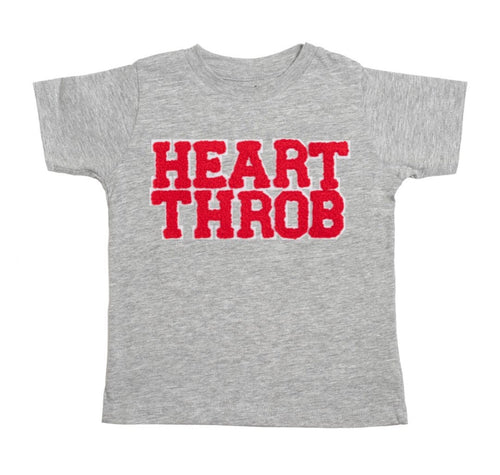Heart Throb Patch Valentine's Day Short Sleeve T-Shirt