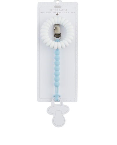 White Teether & Pacy Strap Set