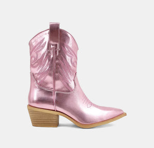 Zahara Boots Pink Metallic