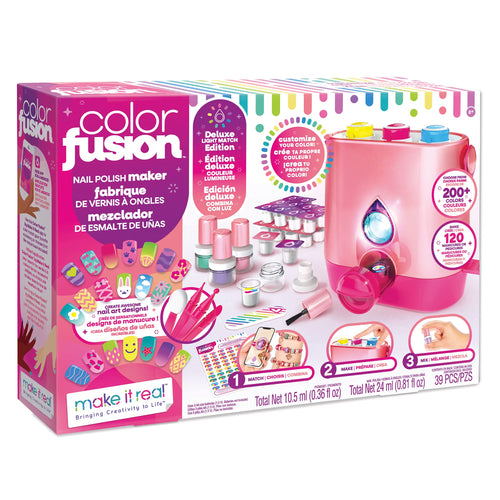 Color Fusion Mega Set: Nail Polish Maker and & Light Magic Nail Dryer
