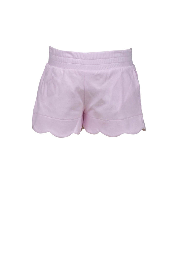 Pima Pink Scallop Shorts