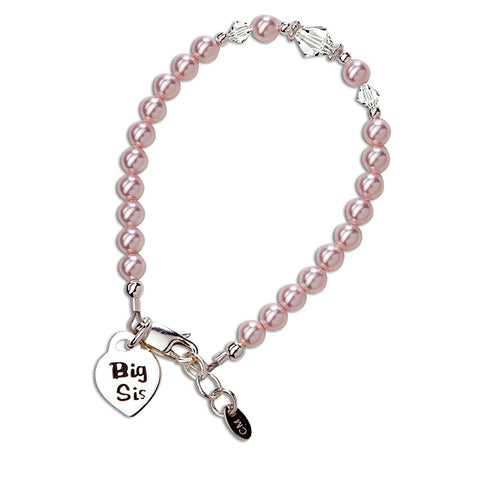 Big Sis (Pink) - Sterling Silver Big Sis Bracelet