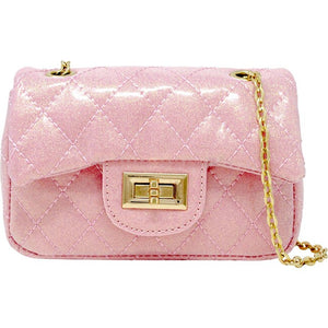 Classic Sparkle Mini Bag Purse, Pink