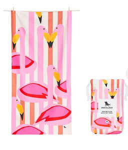Dock & Bay Quick Dry Towels - Kids - Flamboyant Flamingos