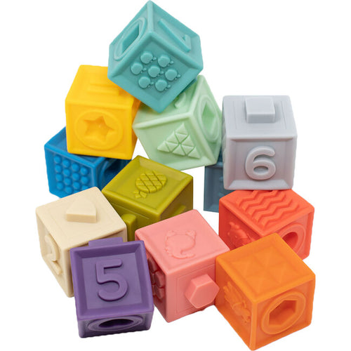 Building Blocks Teether Toy, Primary Color
