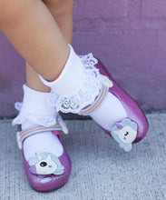 2152 Socks Sisters Eyelet & Fancy Lace Turn Cuff Socks 2 Pair Pack
