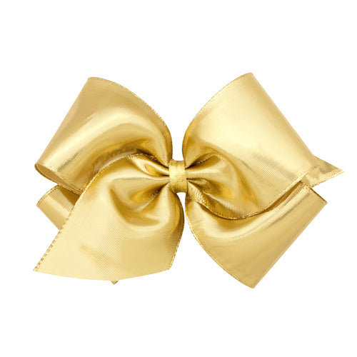 King Metallic Overlay Hair Bow (8555)