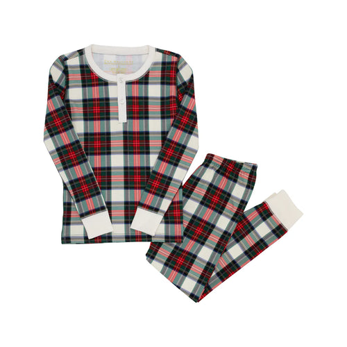 Sutton's Sweet Dream Set (Unisex) Aiken Place Plaid with Palmetto Pearl