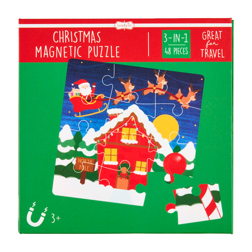 Green Christmas Magnetic Puzzle Book