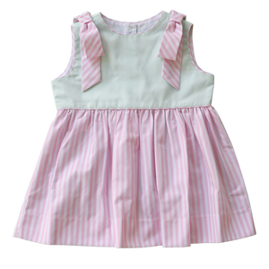 Ellie Dress, Madison Park Mint and Providence Pink Stripe