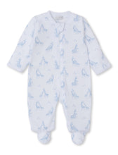 Light Blue Giraffe Glee Zipper Footie