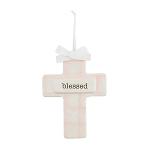 Pink Blessed Keepsake Cross
