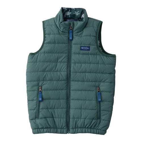 Puffer Vest Posy Green