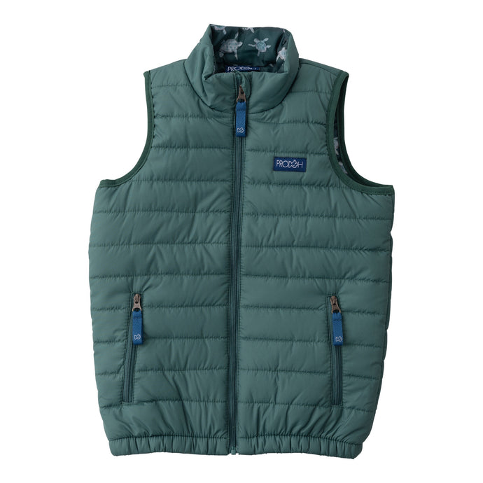 Puffer Vest Posy Green