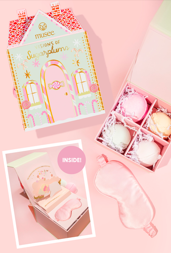 Visions of Sugarplums Bath Balm & Eye Mask Set