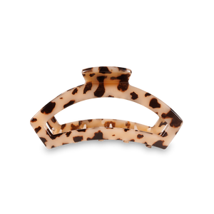 Open Blonde Tortoise Medium Hair Clip