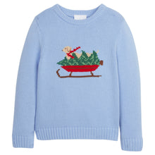 Intarsia Sweater - Blue Holiday Lab