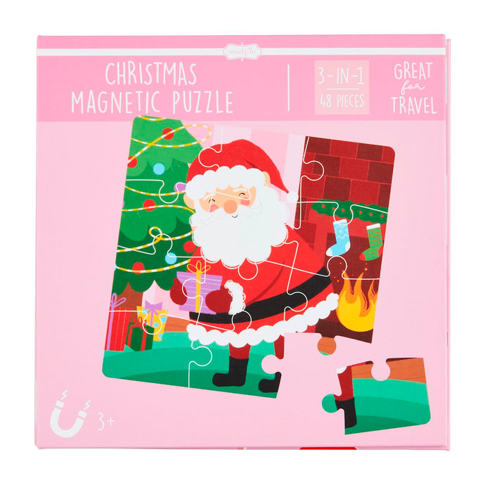 Pink Christmas Magnetic Puzzle Book