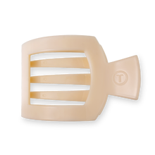 Almond Beige Large Flat Square Clip