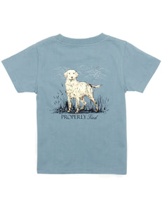 Boys Labrador SS Steel Blue