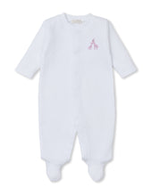 White/Pink Premier Giraffe Jacquard Footie