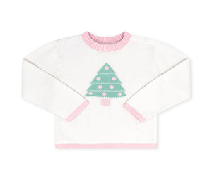 Cozy Up Sweater -Pink Tree