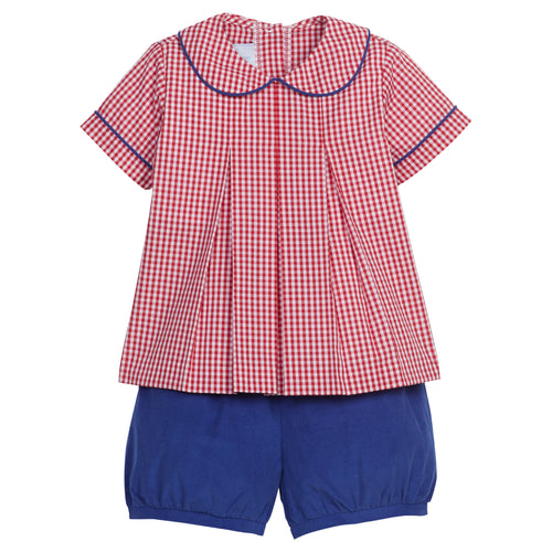 Carson Short Set Red Gingham