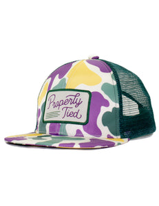 Boys Sportsman Trucker Hat Mardi Gras Camo