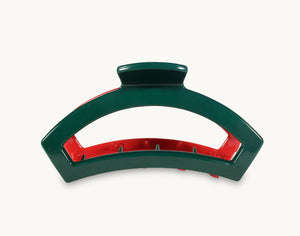 Open Red and Green Medium Hair Clip