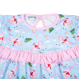 Merry Unicorn Ruffle Dress