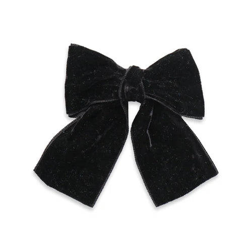 Big Velvet Sailor Bow, Black