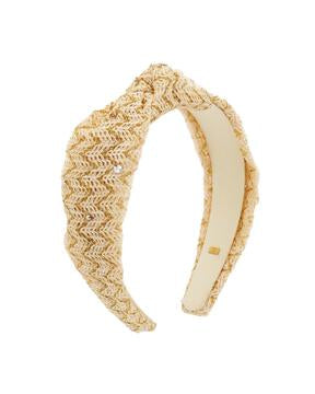 Raffia Zigzag Knot Headband