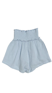 Sadie Shorts Blue Gauze