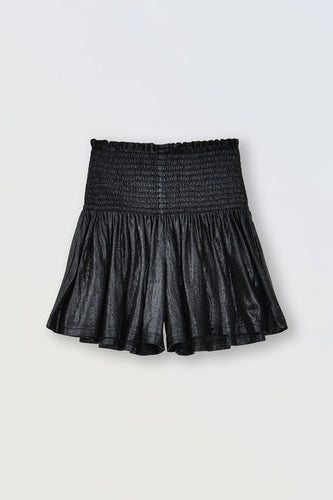 Girls Knitted Shorts, Black