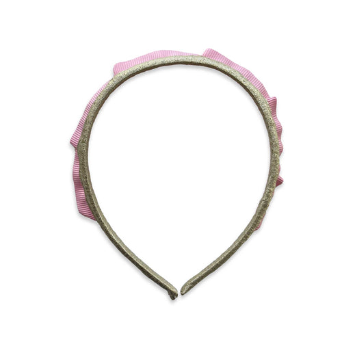 Gold with Baby Pink Crown Headband