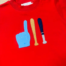 Short Sleeve Red Shirt, Baseball Foam Finger & Baseball Bats