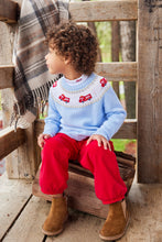 Fire Truck Fair Isle Sweater