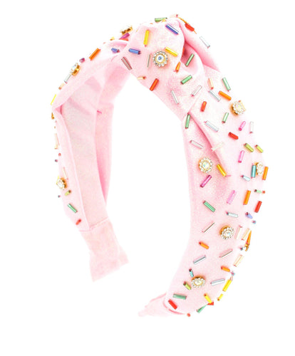 Light Pink Sprinkle Knot Headband