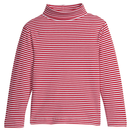 Striped Turtleneck Red