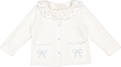 Blue Bows Knit Cardigan