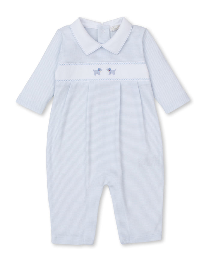 Premier Puppies Playsuit Light Blue Hand Embroidery