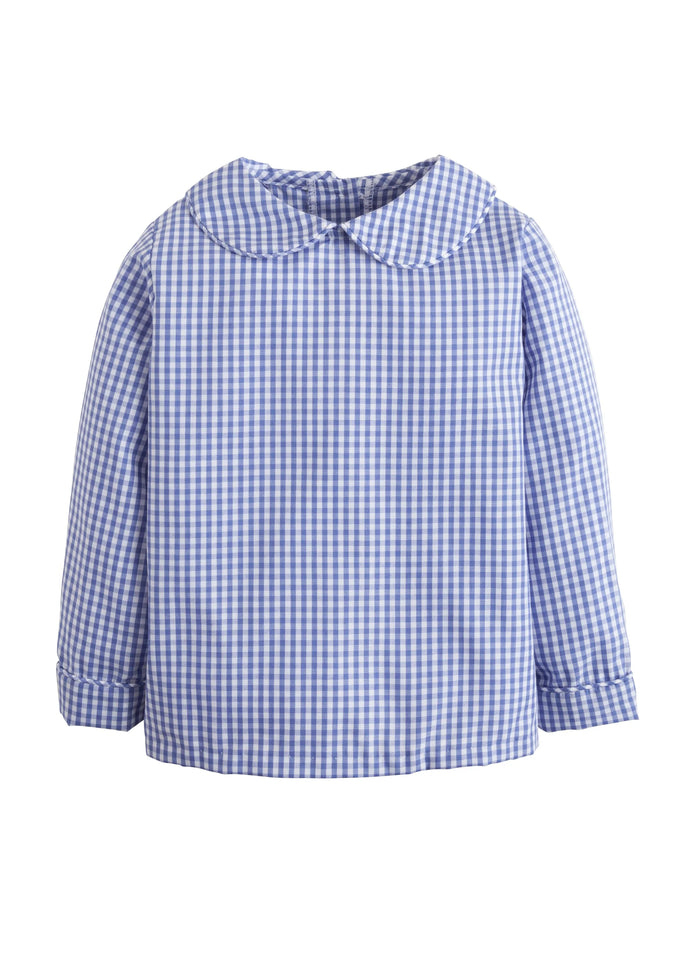 Royal Gingham Peter Pan Shirt