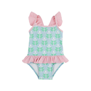 St. Lucia Swimsuit, Hanover Handblock