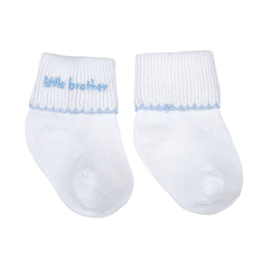 Little Brother Embroidered Socks