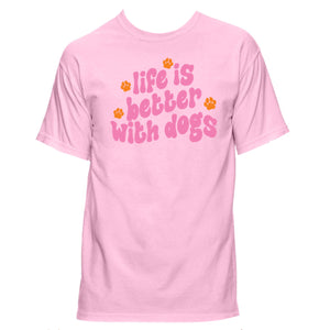Life's Better With Dogs Blossom T-Shirt