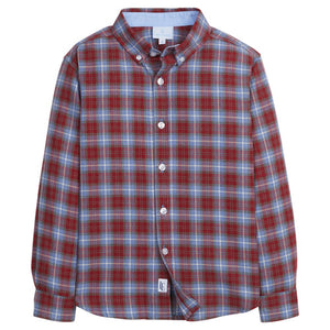 Button Down Shirt, Stafford Plaid