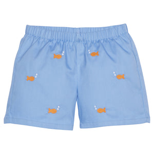 Embroidered Basic Short -Goldfish