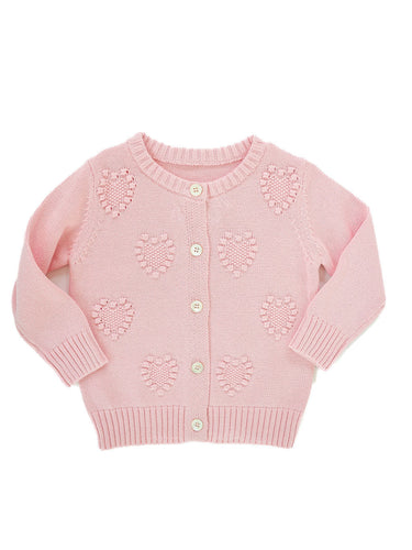 Pink Hearts Cardigan