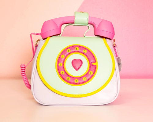 Cotton Candy Mint, Ring Ring Phone Convertible Handbag