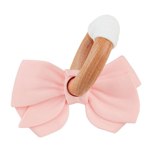 Pink Bow Teething Ring